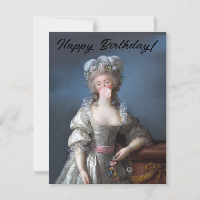 Blubble gum diva du Barry Happy Birthday (Vorderseite)