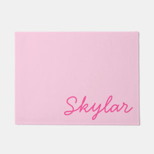 Blubble Gum Pink Hot Pink Custom Curry Name Fußmatte