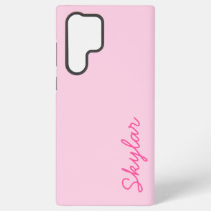 Blubble Gum Pink Hot Pink Custom Curry Name Samsung Galaxy Hülle