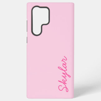 Blubble Gum Pink Hot Pink Custom Curry Name Samsung Galaxy Hülle