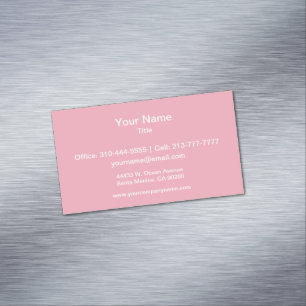 Blubble Gum Solid Color Magnetische Visitenkarte