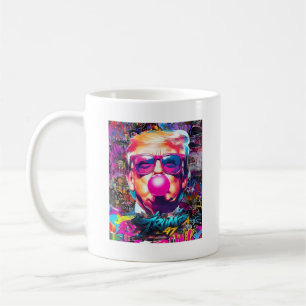 Blubble Pink Sonnenbrille mit Graffiti Kaffeetasse