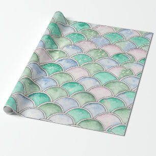 Blubble-Scallops-Design auf Packpapier