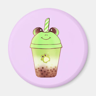 Blubble tea Milk Tee Frosch Tier Magnet