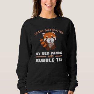 Blubble Tea Red Panda Chocolate Niedlicher Tiere B Sweatshirt