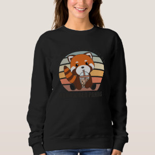 Blubble Tea Red Panda Chocolate Niedlicher Tiere B Sweatshirt