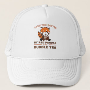 Blubble Tea Red Panda Chocolate Niedlicher Tiere B Truckerkappe