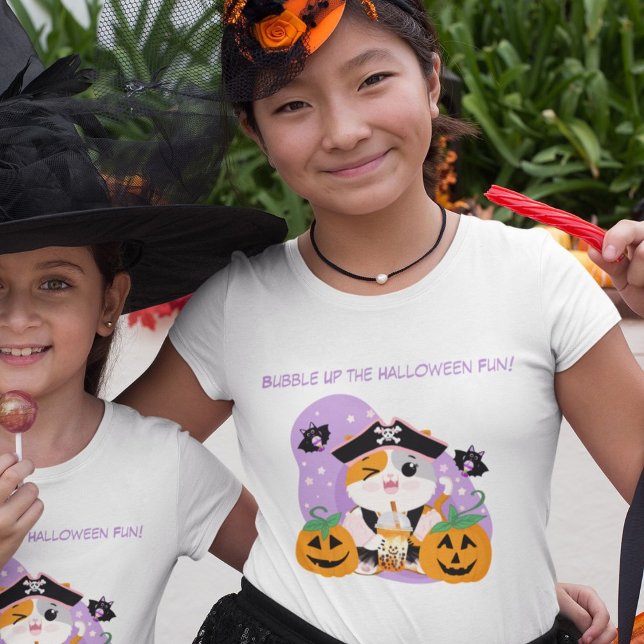 Blubble Tee mit Pirate Kawaii Cat Halloween Spaß (Von Creator hochgeladen)