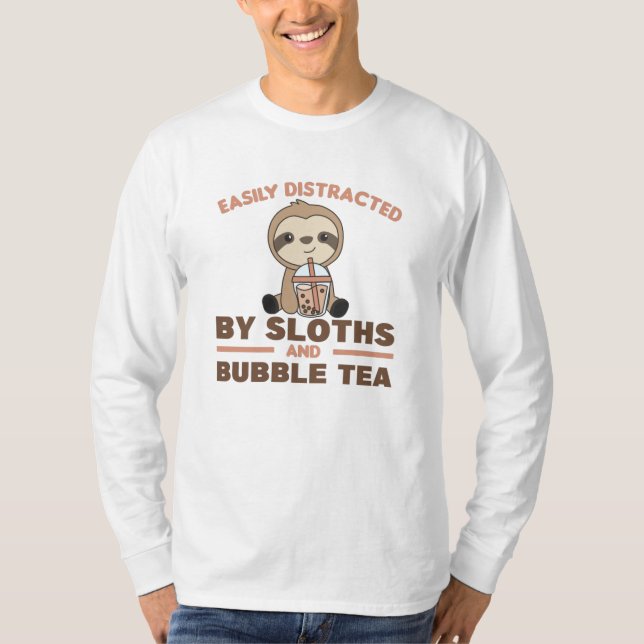 Blubble Tee Sloth Chocolate Niedlichen Tiere Boba (Vorderseite)