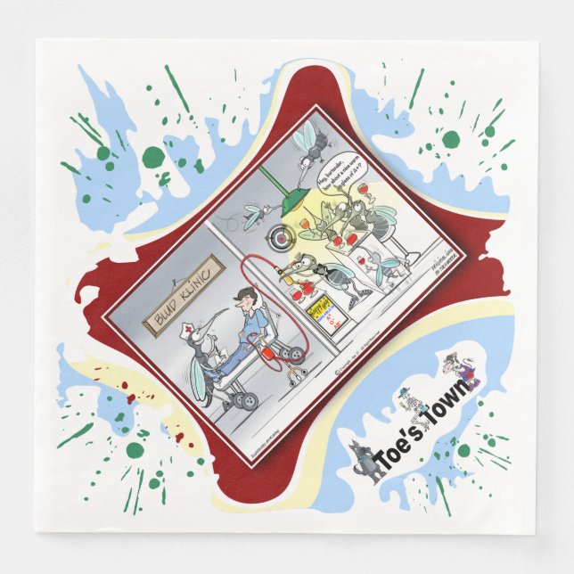 Blud Klinic | Valentine’s Day Dinner Napkin Serviette (Vorderseite)