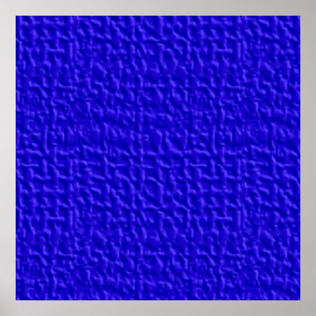 BLUE057 DARK ROYAL BLUE WAFFLE TEMPLATE BA POSTER (Vorne)