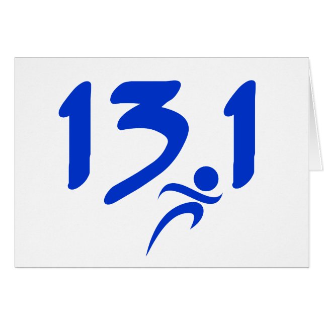 Blue 13,1 Halbmarathon (Vorderseite (Horizontal))