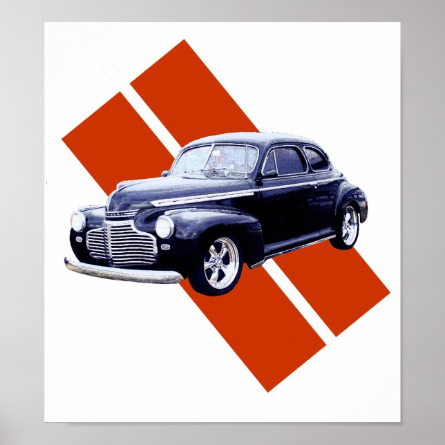 Blue 1941 Chevy Coupe Poster (Vorne)