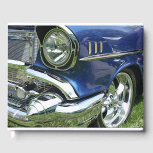Blue 1957 Chevy Vintage Car Gästebuch