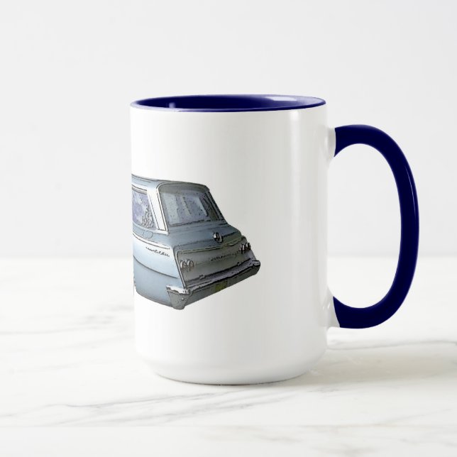 Blue 1962 Chevrolet Bahnhof Waggon. Tasse (Rechts)