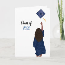 Blue 2022 Herzlichen Glückwunsch, Graduate Card -