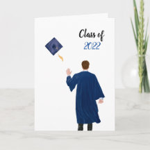 Blue 2022 Herzlichen Glückwunsch, Graduate Card -