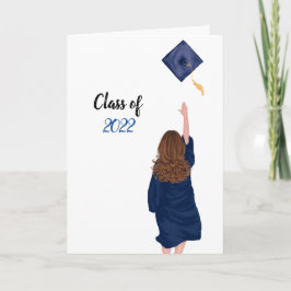 Blue 2022 Herzlichen Glückwunsch, Graduate Card - Karte