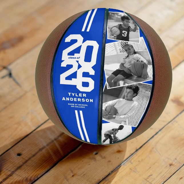 Blue 2025 Abschluss Senior 4 Foto Basketball (Von Creator hochgeladen)