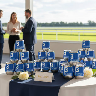 Blue 3 Personalisiert Derby Race