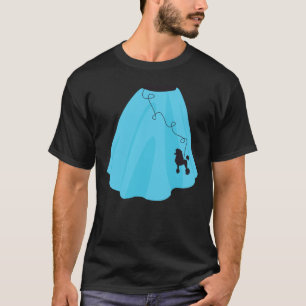 Blue 50er Poodle Skirt T-Shirt