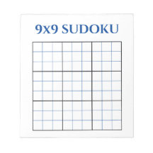Blue 9x9 leeres Sudoku-Gitter