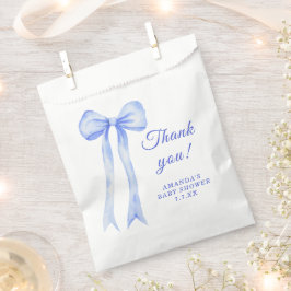 Blue a Bow Es ist eine Boy Baby Dusche danke Geschenktütchen