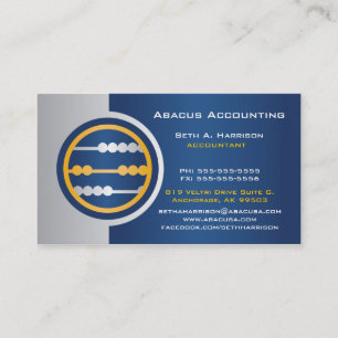 Blue Abacus Accounting Business Cards Visitenkarte