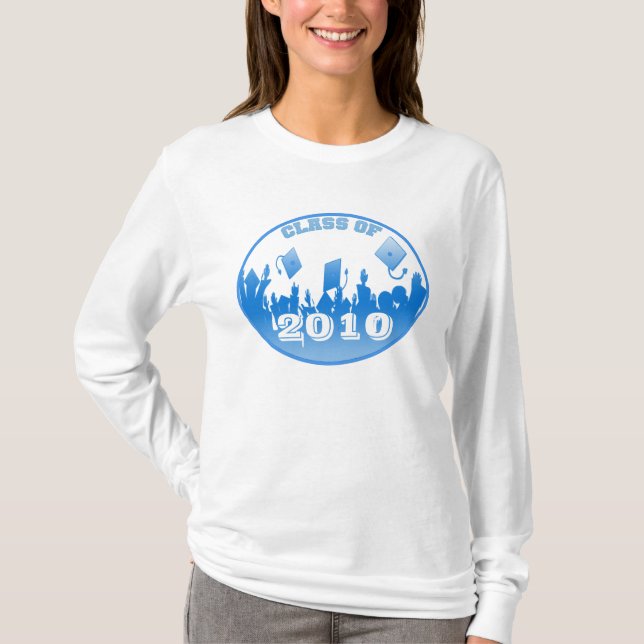 Blue Abschluss Class 2009 2010 T - Shirt (Vorderseite)