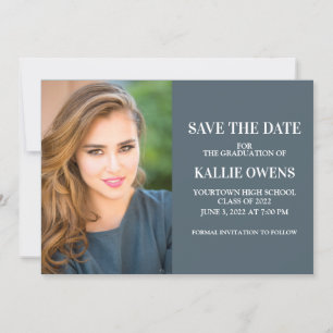 Blue Abschluss Retten Datum Ankündigung Foto