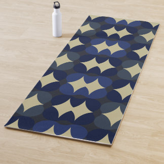 Blue abstract design stylish yoga mat yogamatte