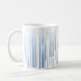 Blue Abstract Geometric Mug Kaffeetasse