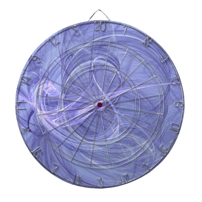 Blue Abstrakt Fraktal Dart Board Dartscheibe (vorne)