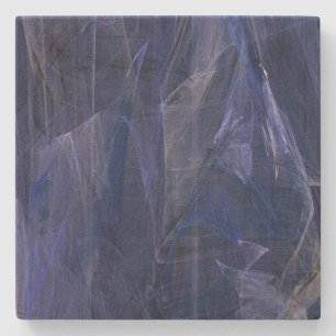 Blue Abstrakt Fraktal Square Untersetzer