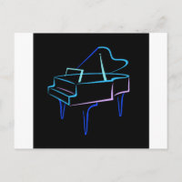 Blue Abstrakt Grand Piano