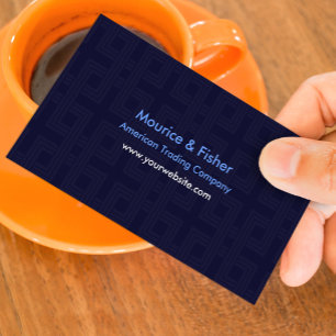 Blue Abstrakt Modern Business Card Visitenkarte