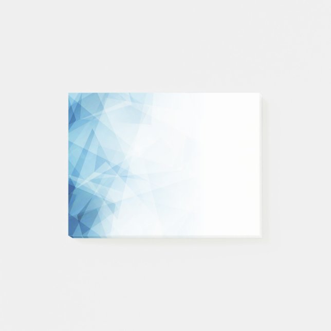 Blue Abstrakt Post-it-Notes Post-it Klebezettel (Vorderseite)