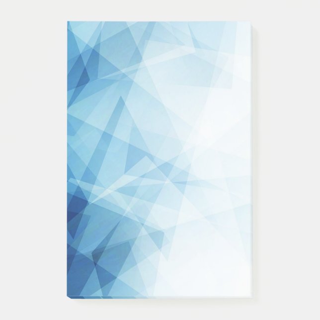 Blue Abstrakt Post-it-Notes Post-it Klebezettel (Vorderseite)