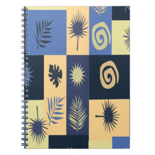 Blue Abstraktes Notebook Notizblock