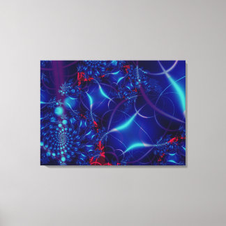 Blue Acara Stretched Canvas Print Leinwanddruck