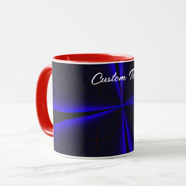 Blue Accent Clover Leaf Kaffee Tasse (Vorderseite Links)