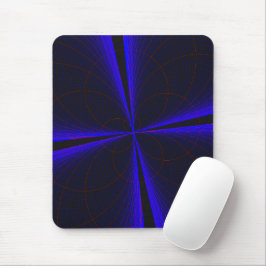 Blue Accent Clover Leaf Mouse Pad Mousepad