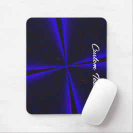 Blue Accent Clover Leaf Mouse Pad Mousepad