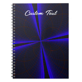 Blue Accent Clover Leaf Spiral Foto Notebook Notizblock