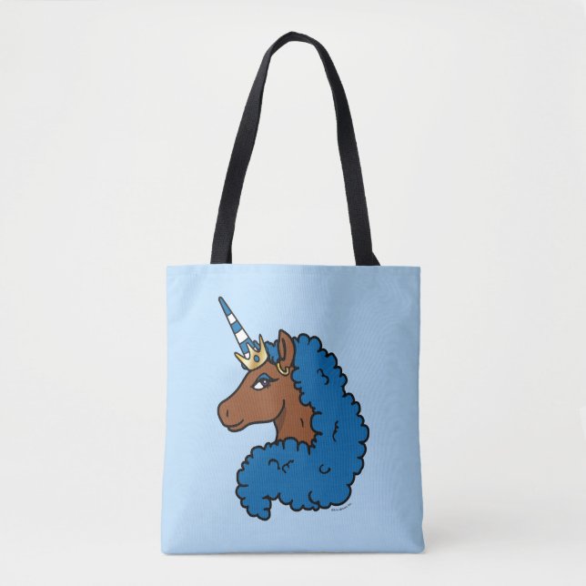 Blue Afro Unicorn (Vorderseite)