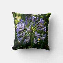 Blue Agapanthus Blume Kissen