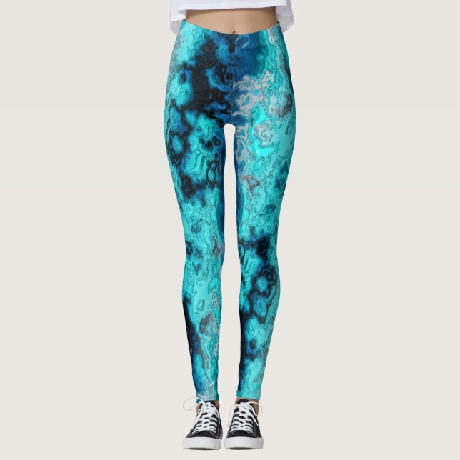 Blue Agate Leggings (Vorderseite)