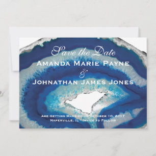 Blue Agate Save the Date