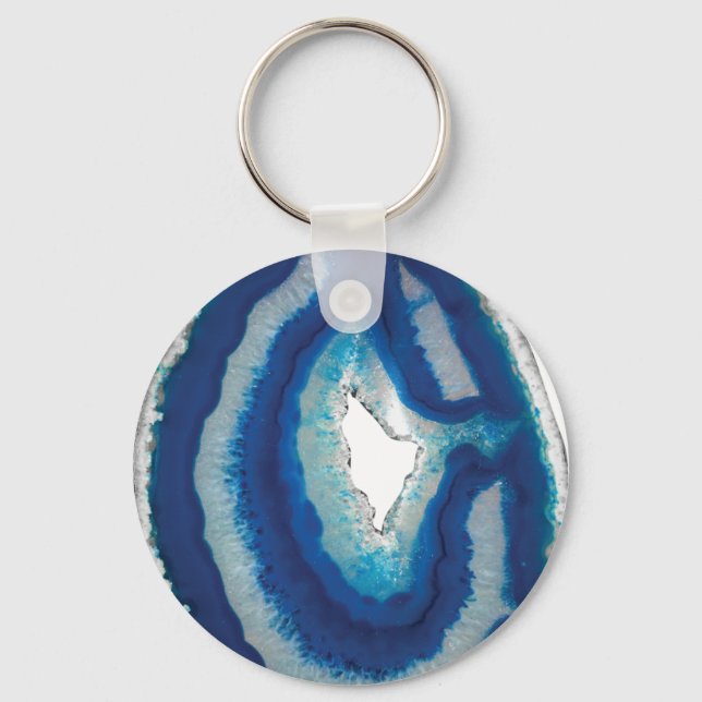 Blue Agate Schlüsselanhänger (Vorderseite)