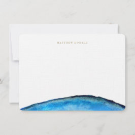 Blue Agate Stationery Mitteilungskarte